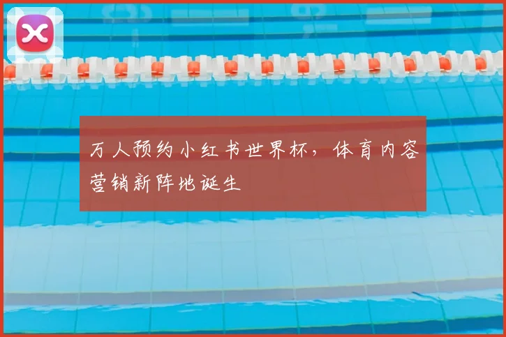 万人预约小红书世界杯,体育内容营销新阵地诞生